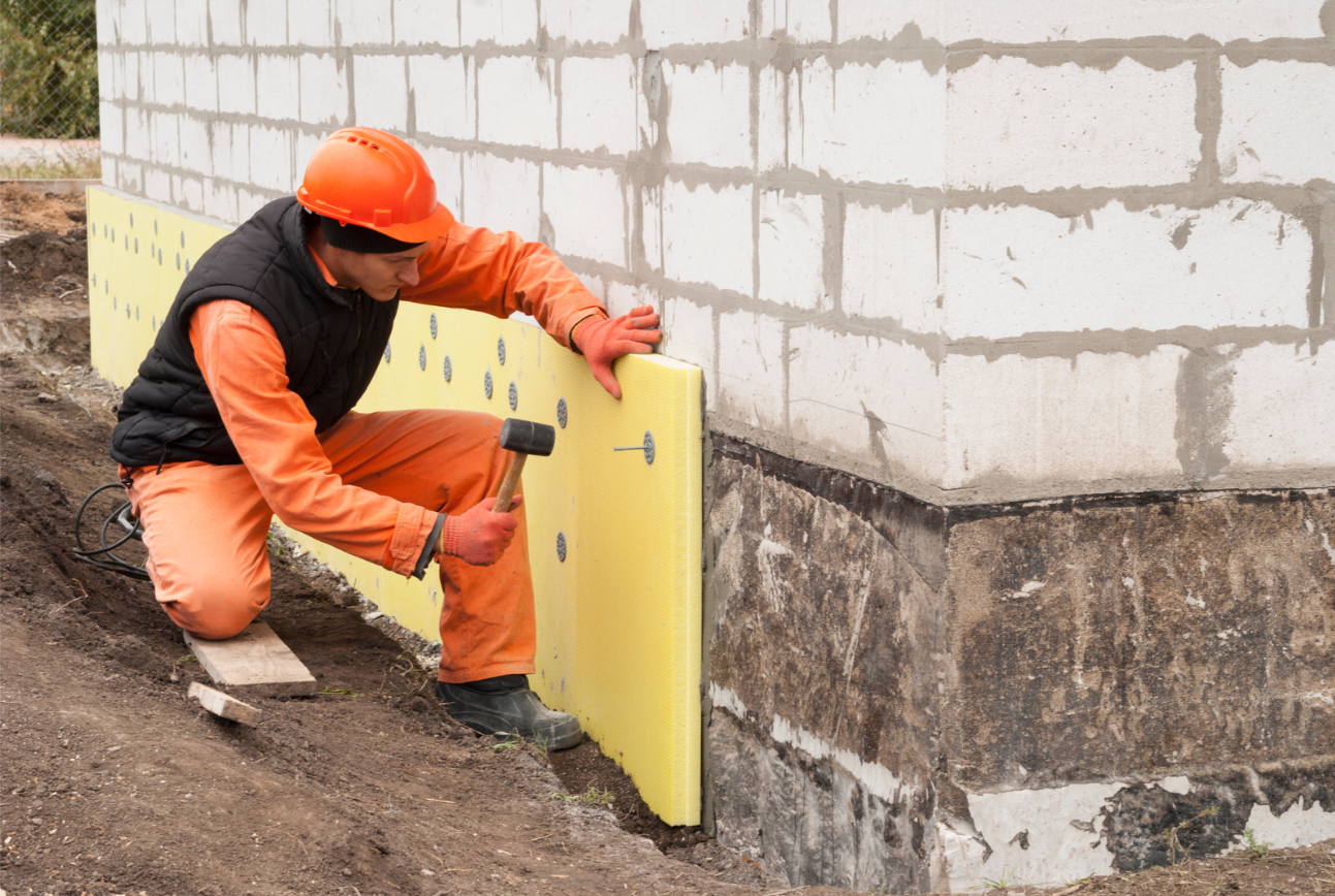 thermal insulation of the foundation